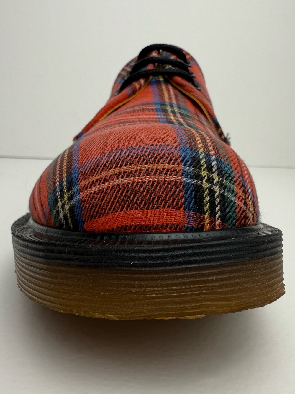 Dr. Martens NaNa Plaid Vintage Canvas Gibson Made in England Oxfords UK 5 - Picture 9 of 16